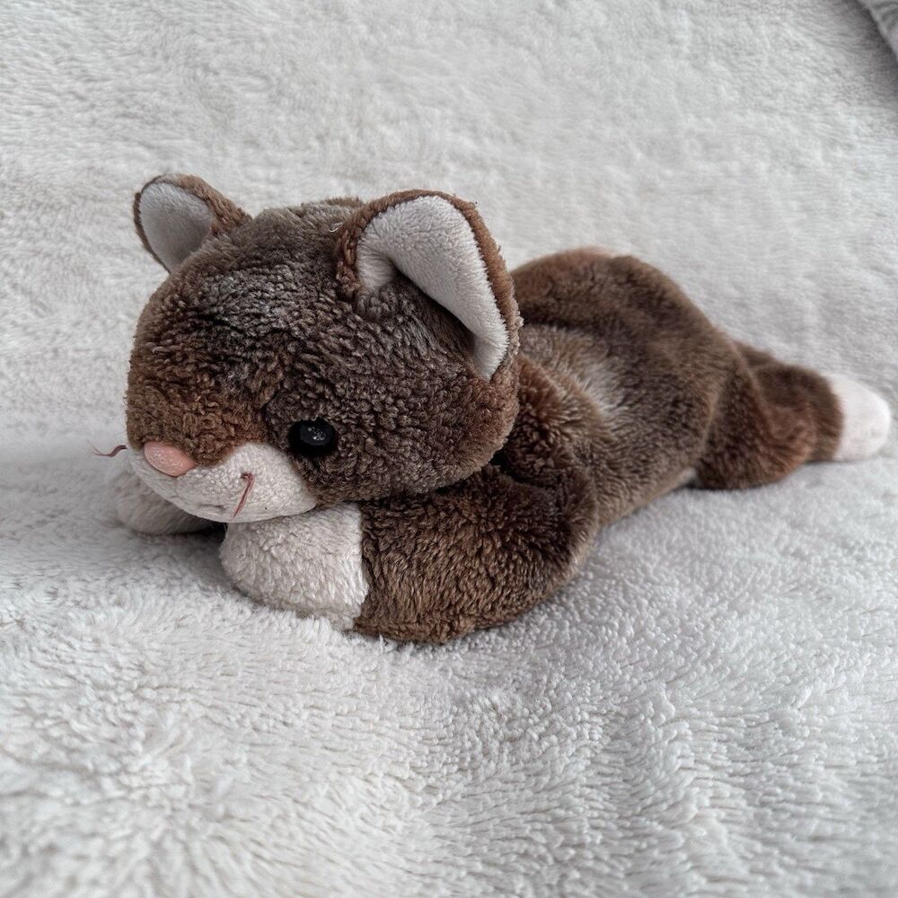 Ty Beanie Buddies Classic Pounce The Cat Brown 13” 2001 Plush